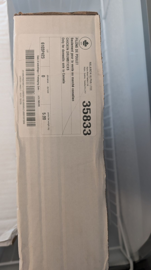 [ESF020] Pilon de poulet 5kg