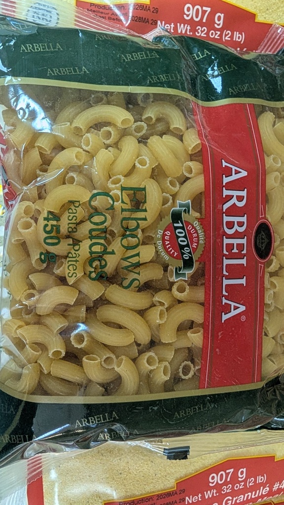 Macaroni coude 450g - (CLC)