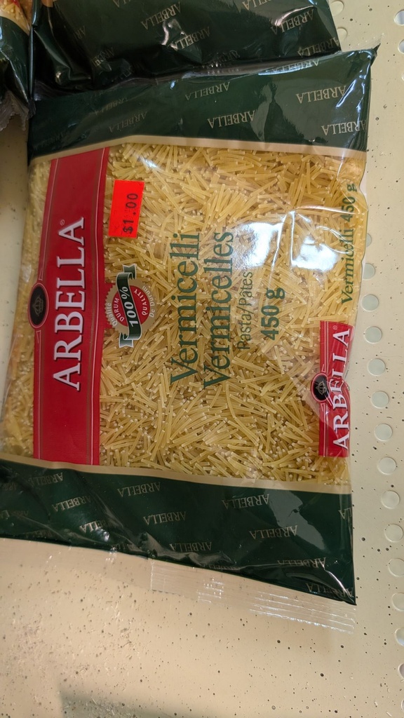 Pâtes Arbella vermicelles 450g - (CLC)