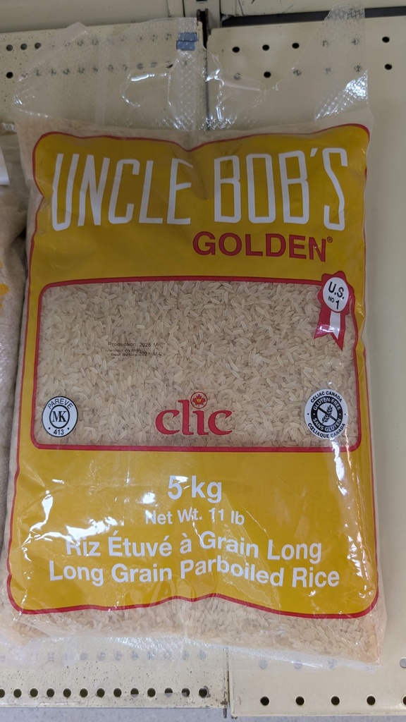 [ESF243] Riz Uncle Ben's étuvé 5kg - (CLC)