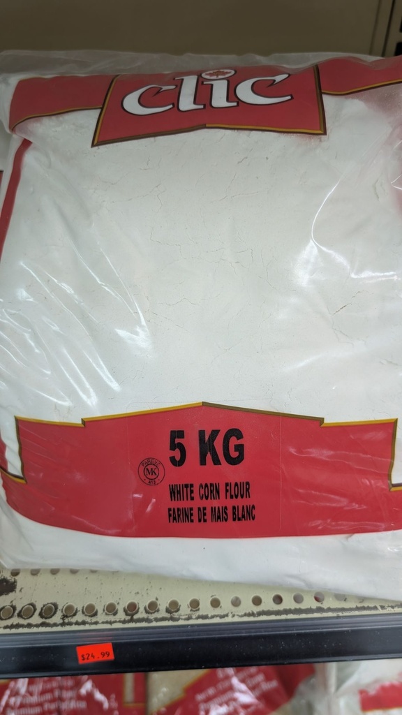 Farine de maïs blanc 5kg - CLC