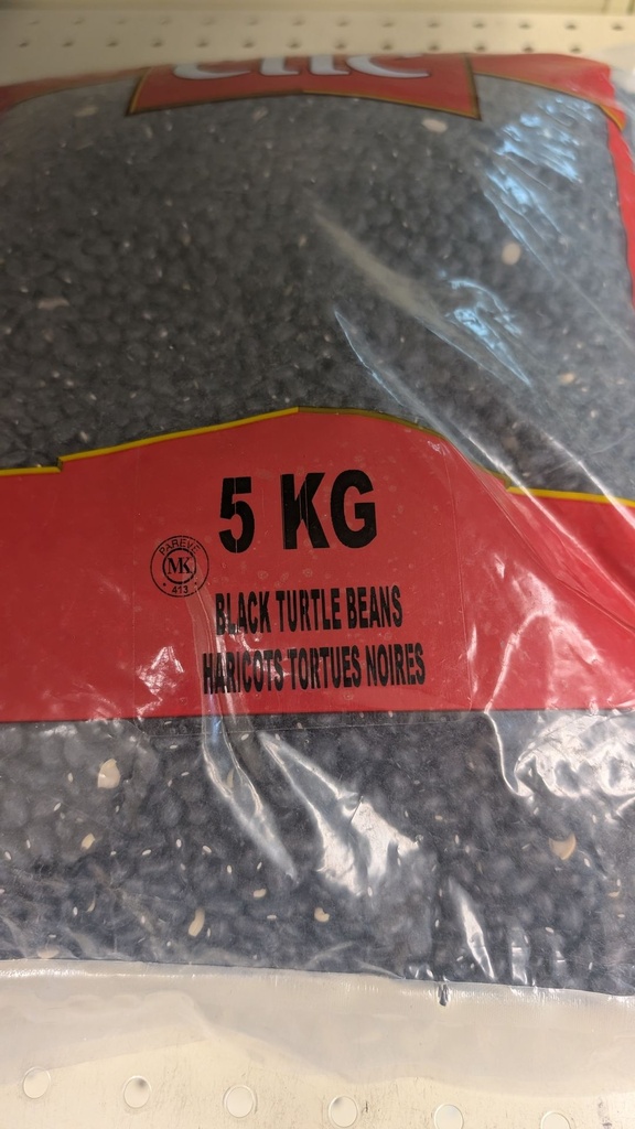 [ESF528] Haricots Tortues Noir 5kg